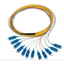 Fibe Optic Pigtail 12 Core LC / Upc Однорежимный Muti-Fibers Распределительный буферный 0,9 мм оптический кабель